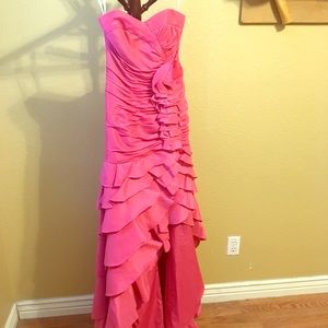 David's Bridal prom dress. High low skirt.